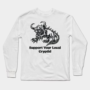 Hodag support your local cryptid - hodag Long Sleeve T-Shirt